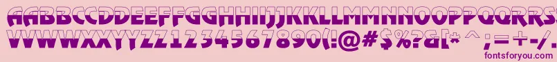 RewindertitulbwBold Font – Purple Fonts on Pink Background