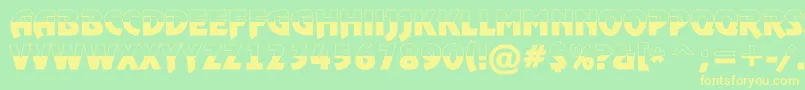 RewindertitulbwBold Font – Yellow Fonts on Green Background