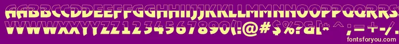 RewindertitulbwBold Font – Yellow Fonts on Purple Background