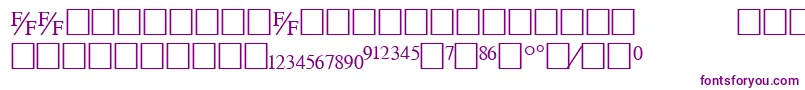 Tmsfb Font – Purple Fonts on White Background