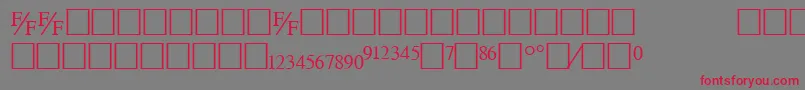 Tmsfb Font – Red Fonts on Gray Background