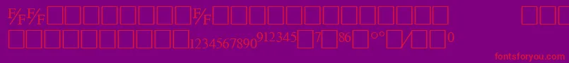 Tmsfb Font – Red Fonts on Purple Background