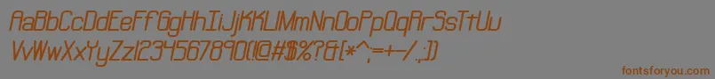 Neural Font – Brown Fonts on Gray Background