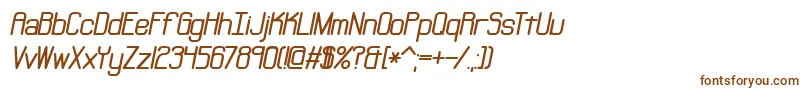 Шрифт Neural – коричневые шрифты на белом фоне