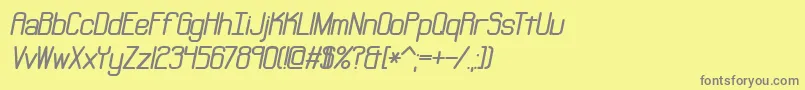 Neural Font – Gray Fonts on Yellow Background