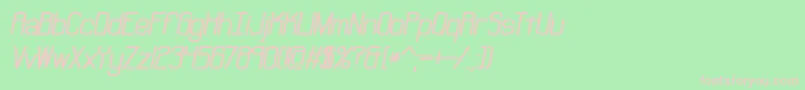 Neural Font – Pink Fonts on Green Background