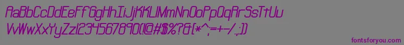 Шрифт Neural – фиолетовые шрифты на сером фоне