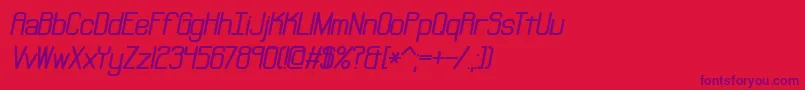 Neural Font – Purple Fonts on Red Background