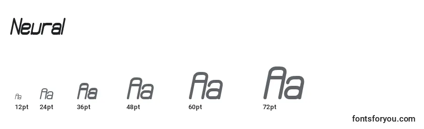 Neural Font Sizes
