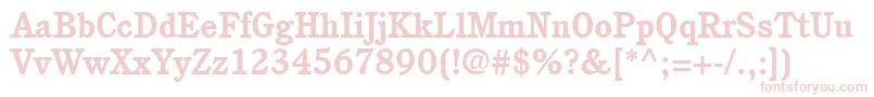 ItcCushingLtBold Font – Pink Fonts on White Background