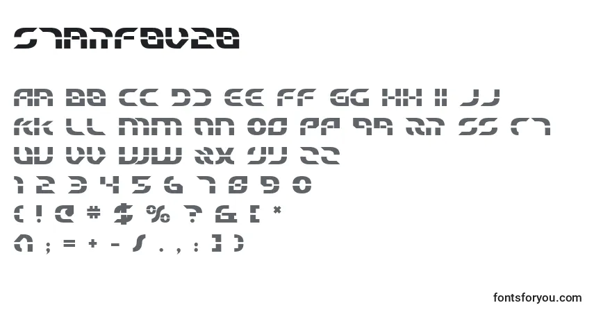 Czcionka Starfbv2b – alfabet, cyfry, specjalne znaki
