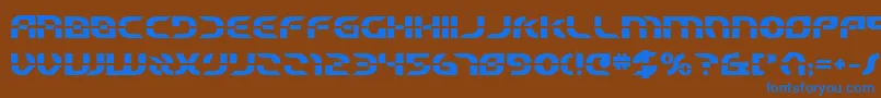 Шрифт Starfbv2b – синие шрифты на коричневом фоне