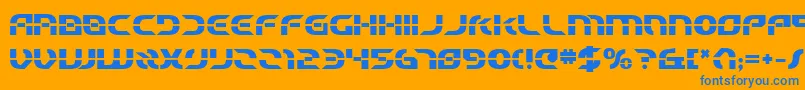 Starfbv2b Font – Blue Fonts on Orange Background