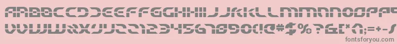 フォントStarfbv2b – ピンクの背景に灰色の文字