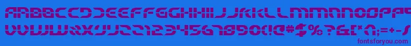 Starfbv2b Font – Purple Fonts on Blue Background