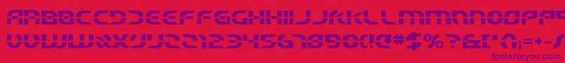 Starfbv2b Font – Purple Fonts on Red Background