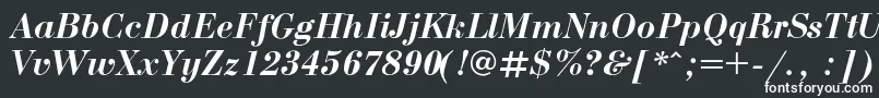 BodonicBolditalic Font – White Fonts on Black Background