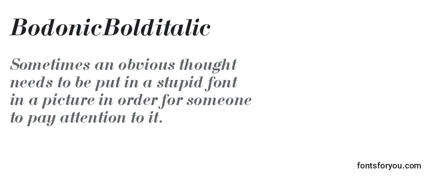BodonicBolditalic-fontti