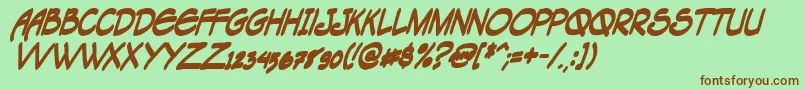 More about Tagacnbi Font Tagacnbi Font – Brown Fonts on Green Background