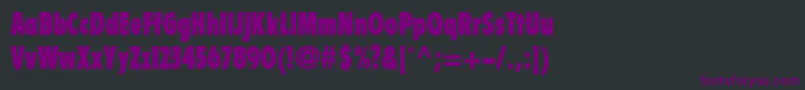fuente FlyerLtExtraBlackCondensed – Fuentes Moradas Sobre Fondo Negro