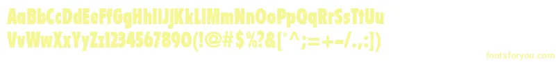FlyerLtExtraBlackCondensed Font – Yellow Fonts
