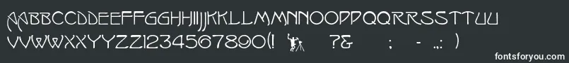 Swansea Font – White Fonts on Black Background