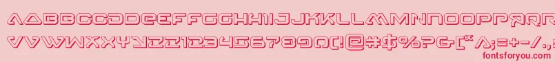 4114blasterv23D Font – Red Fonts on Pink Background