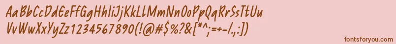 More about ReprineatoRegularItalic Font ReprineatoRegularItalic Font – Brown Fonts on Pink Background