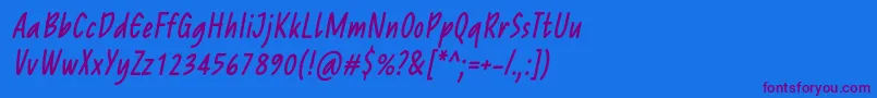 More about ReprineatoRegularItalic Font ReprineatoRegularItalic Font – Purple Fonts on Blue Background