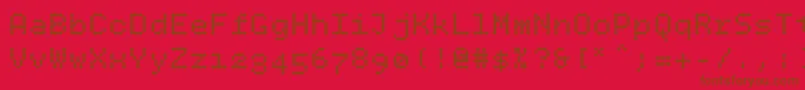 Шрифт Bpdotsdiamondbold – коричневые шрифты на красном фоне