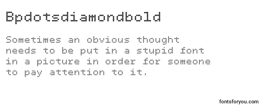 フォントBpdotsdiamondbold