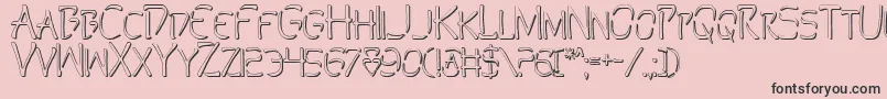 More about PerditionOutline Font PerditionOutline Font – Black Fonts on Pink Background