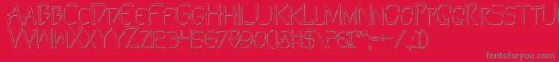 Подробнее о шрифте PerditionOutline Шрифт PerditionOutline – серые шрифты на красном фоне
