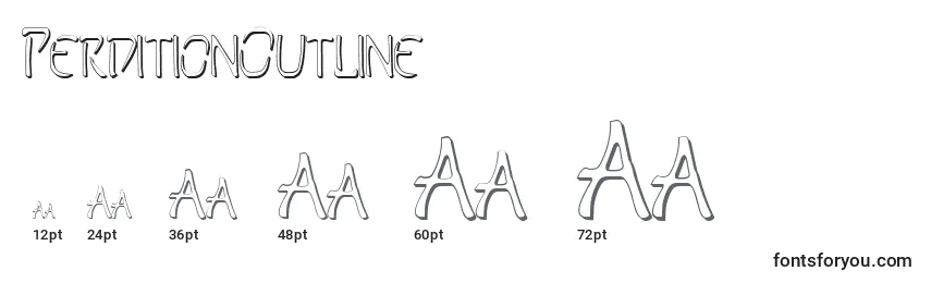 PerditionOutline Font Sizes
