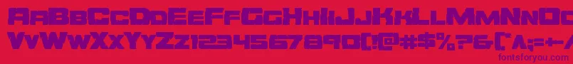 Шрифт Orecrusherexpand – фиолетовые шрифты на красном фоне