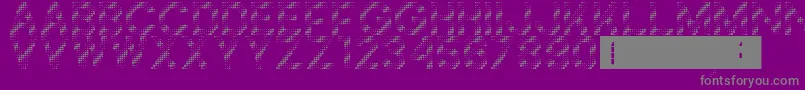 Foilnessフォントについての詳細 フォントFoilness – 紫の背景に灰色の文字