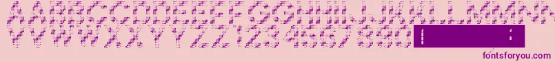 Foilness Font – Purple Fonts on Pink Background