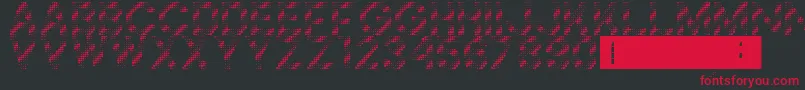 Foilness Font – Red Fonts on Black Background