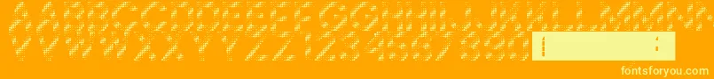 Lisätietoja Foilness-fontista Foilness-fontti – keltaiset fontit oranssilla taustalla
