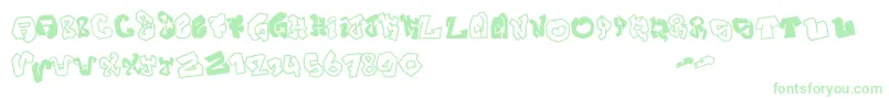 JokerSize Font – Green Fonts on White Background