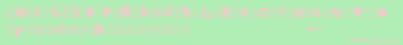 JokerSize Font – Pink Fonts on Green Background