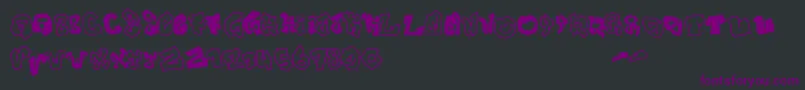 Шрифт JokerSize – фиолетовые шрифты на чёрном фоне