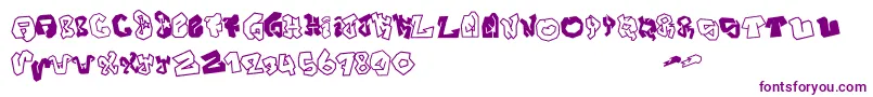 JokerSize-fontti – violetit fontit valkoisella taustalla