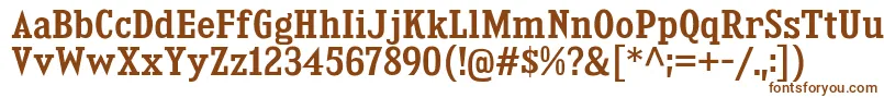 KingsbridgeScSb Font – Brown Fonts on White Background