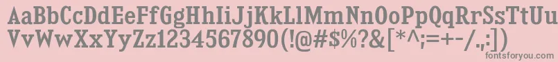 KingsbridgeScSb Font – Gray Fonts on Pink Background