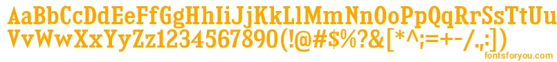 KingsbridgeScSb Font – Orange Fonts on White Background