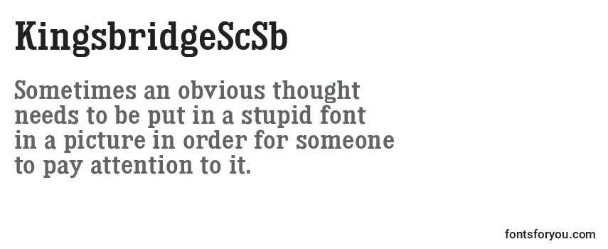 KingsbridgeScSb Font