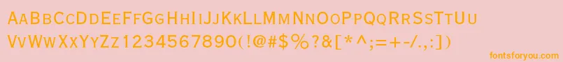 Copperplategothicstd29bc Font – Orange Fonts on Pink Background
