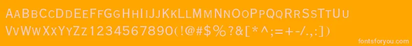 Copperplategothicstd29bc Font – Pink Fonts on Orange Background