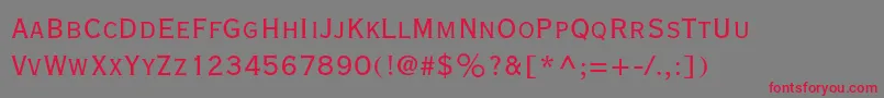 Copperplategothicstd29bc Font – Red Fonts on Gray Background